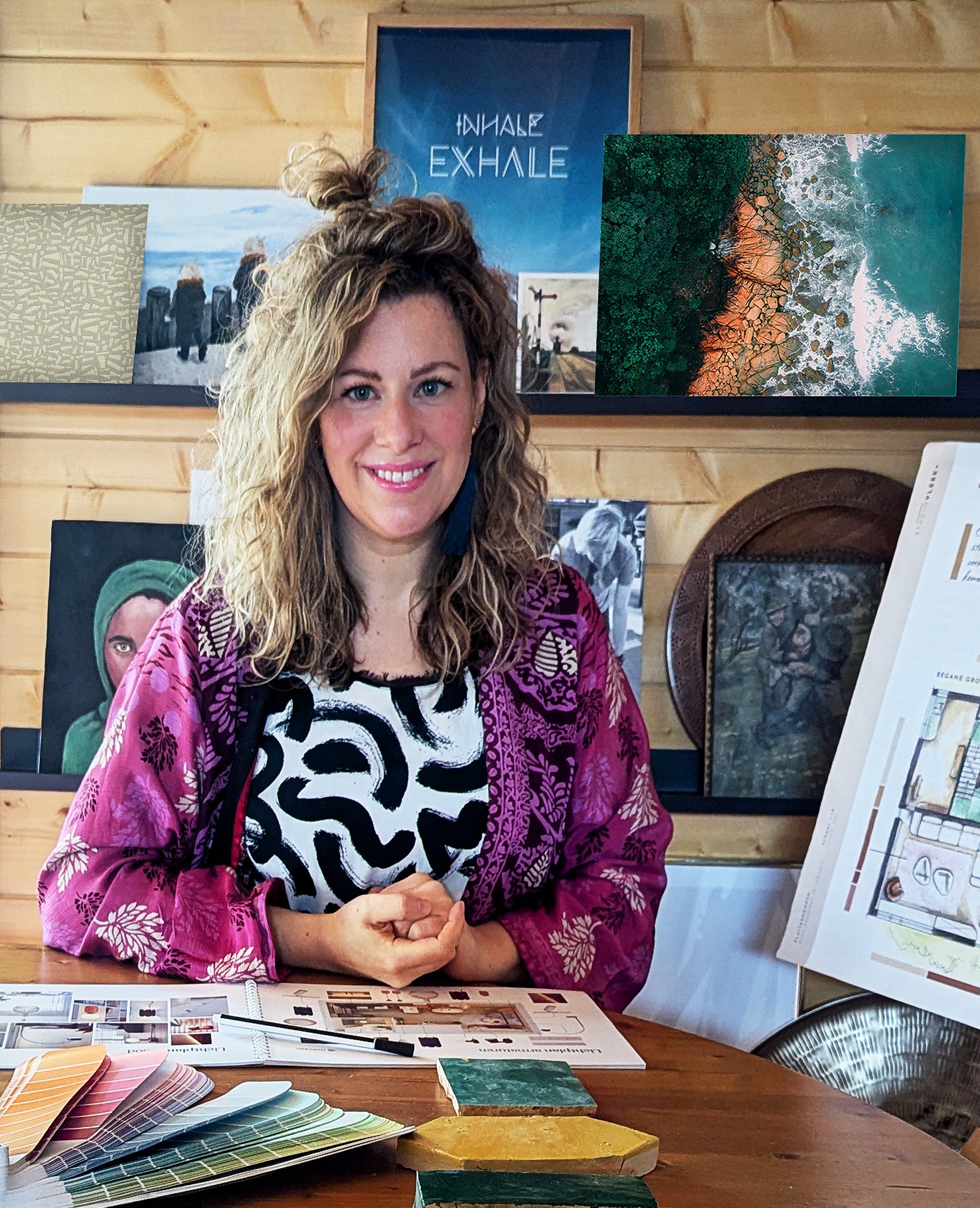 Michèlle van Vlerken in haar studio in Krimpen aan den IJssel